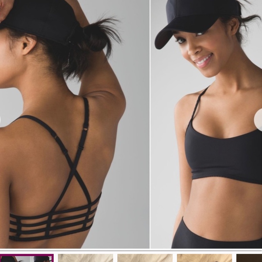 Black lululemon Women's Sports Bra
